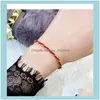 Link, Bracelets Jewelrylink, Chain Yun Ruo Fortunate Red Line Bracelet Woman Gift Rose Gold Color Fashion Titainum Steel Jewelry Never Fade
