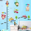 The train height to stick Children's cartoon feet in height The third generation of removable wall stickers 210420