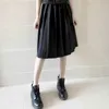 JK uniform long skirt Japanese bad student pleated Short medium pockets adjustment button positioning line 210526