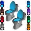 Decoração de festa 8Colors Bonet Seat Night Light 4.5Volts Backlight à prova d'água para tigela LED WC ABS PLÁSTICO