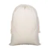 Venta al por mayor 50*70 cm grandes sacos de Papá Noel en blanco bolsa de regalo de Navidad personalizada suministros festivos para fiestas