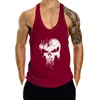 Erkek Tank Tops Moda Kaşkorse Basit Eğlence Spor Basketbol Koşu Spor Eğitim Kas Pamuk Nefes Kolsuz T-shirt