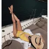 Мода повязка соломенная солнце S женщин летние плоские верхние пляж открытый путешествия солнцезащитный крем UV шляпа целый S1171