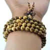 Authentique vietnamien Agarwood Encens 108 Perles 6-8mm Mode Prière Méditation Bracelets Hommes Bijoux Bois Bracelet 0300 Perlé 2957