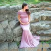 Vestidos de maternidad sin hombros, accesorios de fotografía, vestido largo de embarazo para sesiones de fotos de Baby Shower, vestido de mujer embarazada