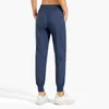 Pantalons de sport décontractés tenues de yoga cordon de serrage pour femmes petit pied lâche course fitness séchage rapide respirant Joffers poche vêtements de sport pantalons