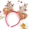 Hårtillbehör 10st / Lot Faux Fur Öron Plush Antler Headband Lovely Reindeer Animal Hoop Holiday Party Christmas Cosplay