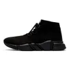22SS نساء الرجال SOCK SHOED SPEED 1.0 2.0 Triple Black White Classic with Lace dip-slip-on Red Green Trainer Shooleds Switch Groughing Walking Boots Clear Sole
