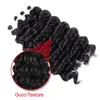 6pcs Full Head 18inch Synthetic Hair Braids Ocean Wave Hair Kinky Curly Crochet Braids Deep Ombre Deep Wave Braiding Hair Ex6057578