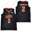 Camisa de basquete OSU do estado de Oklahoma personalizada NCAA College Isaac Likekele Keylan Kalib Boone Avery Anderson III Cade Cunningham Bryce Thompson Moussa Cisse Williams
