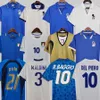 1982 Italië Retro Soccer Jersey 1990 1996 1998 2000 Home Football 1994 Maldini Baggio Donadoni Schillaci Totti Del Piero 2006 Pirlo Inzaghi Buffon