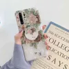 Vintage Flower Phone Cases For Samsung S21 Plus S20 S10e S10 S9 S8 Plus Flexible Folded Holder Soft Dream Shell Cover