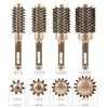 Brosse ronde Nano brosse à cheveux ionique en céramique thermique brosse à baril rond avec poils de sanglier améliorer la Texture pour le séchage des cheveux