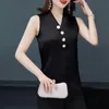 Korean Blouse Women Chiffon s Sleeveless Tops Plus Size Woman Diamond Shirt V-Neck Oversize Basic 210604