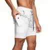 15 kolorowych kamuflażów szorty Mężczyźni 2 w 1 dwupokładowy szybki suchy siłownia sportowy trening fitness Sports Short Pants M-5xl DK00122FF