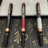 Yamalang lüks tasarımcı kalemleri 4 renkli metal tükenmiş kalem yazma mürekkep çeşme kalemleri erkekler ve kadınlar için değerli bir hediye1943
