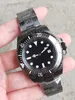 Högkvalitativ herrklocka Djup 44 mm keramisk ram SEA-Dweller Automatisk mekanisk rörelse Herrklockor Svart rostfritt stål Vattentät armbandsur för män