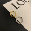 Koreaanse Oostpoort Geometrische Onregelmatige Twist Wave 925 Silver Ring en Minimalistische wijsvinger HGI3