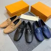 Zapatos de vestir de alta calidad para hombre, mocasines planos informales con parte inferior, zapatos de guisantes con botones de metal de lujo a la moda, zapatos de conducción clásicos para hombres