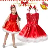 Mädchen Kleider Baby Weihnachtskleid für Mädchen Rot Weihnachten Party Princess Kostüm Santa Claus Kinder Glückliche Jahr Kleidung Geschenke 2 3 4 5 6 Jahre