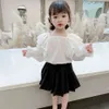 Lace Toddler Shirts Spring Autumn Blouses Children's Casual Style Clothes For Girls 210412