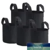 1/2/3/5/7/10/15/20 Gallon Black Garden Plant Grow Bag Sacchetto per vaso da fiori vegetale Patata Eco-Friendly con manici per la semina