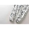 Casual White Camouflage Penicl Pants Women Jogger Elastic High Waist Trousers Female Streetwear 210421