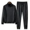 Mäns Tracksuits Män Outfit Set Sweat Suits Sets Casual Sportswear TrackSuit Fashion Sweatshirt 2PCS Jacka + Byxor Ung manlig