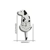 Мультфильм животных настенные часы Прекрасная собака акриловые часы с качанием хвоста домашнего декора капля 210930