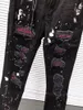 Jeans para hombres SR08423 Moda 2021 Runway Diseño europeo de lujo Ropa de estilo de fiesta