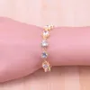 Orecchini Necclana risenia Big rotonda in cristallo bianco zircone oro in oro costume set bracciale ad anello regolabile ciondolo