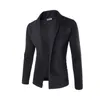 Sweter Mężczyźni zwięzły żakiet V-Neck Cardigan Męski Solid Color Slim S Man Y0907