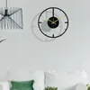 Wandklokken Zwart Acrylklok Huis Persoonlijkheid Stijl Decoratie 3D Ronde DIY Simple Sticker