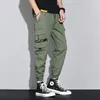 Spring and Summer Big Men Trousers Knitted Sports Pants Men Pants Loose Korean Version of All-Match Overalls Trousers Men 220311