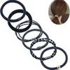 ゴムバンドヘアロープの黒タイトシンプルさのネクタイヘアバンドポニーテールロープ複数のスタイル厚いゴムバンド
