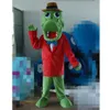 Halloween Costume De Mascotte De Crocodile Vert Top Qualité Cartoon Anime thème personnage Taille Adulte Carnaval De Noël Fête D'anniversaire Fantaisie Dres