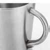 300ML Stainless Steel Mug Double Insulation Coffee Cups Household Simple Water Cup With Handle 4 Colors SEAWAY GWF14159