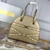 2021 fashion women's temperament handbag fashion high quality Bowling Bag real leather handbag high quality hardware complet274h
