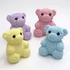 TPR Animal jouet Rose Bear high rebond flash pincement joie balle anti-stress pour enfants