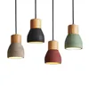 Nordic Retro Industria Cement Pendant Lamps Personlig bar caférum sängen hängande ljus modern enkel hängslampa