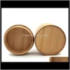 Pudełka pojemniki do domu Organizacja Home Garden Drop Dostawa 2021 Case Bamboo Wristwatch Podróży Wouchwatch Storage Watch Box Jewelry Disp