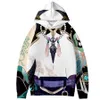 Genshin påverkar cosplay costume diluc zhongli tartaglia xiao kaeya ​​alberch albedo hu tao eula yanfei unisex 3d hoodies sweatshirt y0903