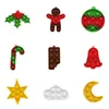 9pcs/set Christmas Halloween Children's Fidget Toys Key Chain Poppers Xmas Tree Pendant Decompression Toy Desktop Educational Toy Gifts G97GTRN