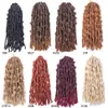 Locais de borboleta Crochet Hair 6 pacotes Borboleta Locs Croque Cabelo 12 polegadas Pré Ensino Afligido Locais Crochet Tranças Pré-Looped Extensões