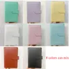 Macaron PU Leather A6 Binder Cover 6 Ring Spiral Notebook Diary Shell File Planner Student Organizer 8 colori