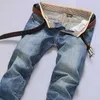 Jeans da lavoro da uomo Classic Primavera Autunno Pantaloni skinny dritti elasticizzati di marca Pantaloni estivi Pantaloni slim fit 210723