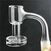 Banger Terp Slurper al quarzo con fondo spesso 4 mm con HQ fumante Completamente saldato 20 mm 2 mm Parte superiore smussata Pareti 3 mm Chiodi senza cupola per bong