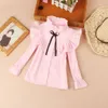 New Spring Fall Cotton Blouse for Big Girls Coll Coll Clother Children Long School School Girl Shirt Kids Tops 2-16 Y LJ200819 340 Z2225S