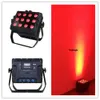 10st Ny Batteri Wall Washer 12 * 18W RGBWA + UV 6IN1 LED Trådlös Utomhus Vattentät Liten City Färg LED Väggtvätt Uplight