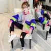 Girls Coat Outerwear Patchwork For Spring Autumn Jackets Casual Style Winter Kids Clothes 6 8 10 12 14 210527